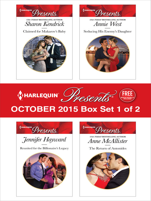 Title details for Harlequin Presents October 2015, Box Set 1 of 2 by Sharon Kendrick - Available